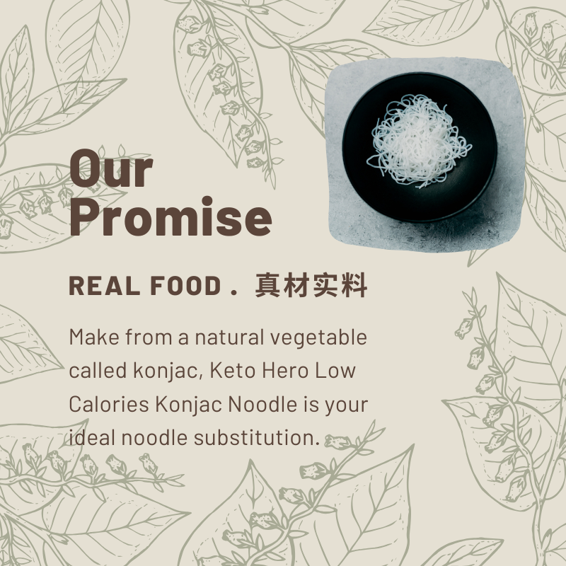 Keto Hero Low Calories Konjac Noodles